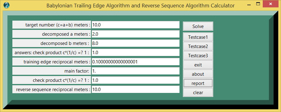 Babylonian trailing edge algorithm and reverse sequence algorithm for reciprocals screenshot