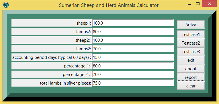Sheep and Herd Animal Calculator and eTCL Slot Calculator screenshot